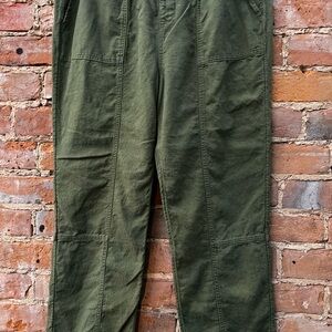 Olive Green Women’s Linen Pants